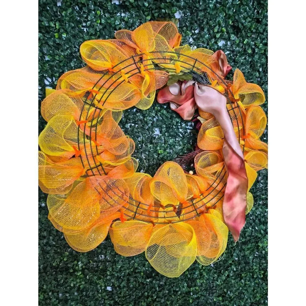 Autumn tulle wreath